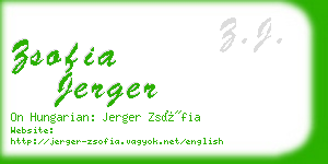 zsofia jerger business card